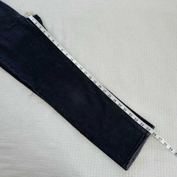 Abercrombie & Fitch Dark Grey Women Denim Ankle Straight High Rise Size 25 /0 - Picture 7 of 11